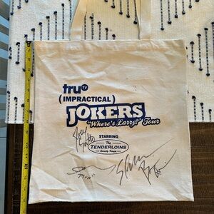 Impractical Jokers signed tote